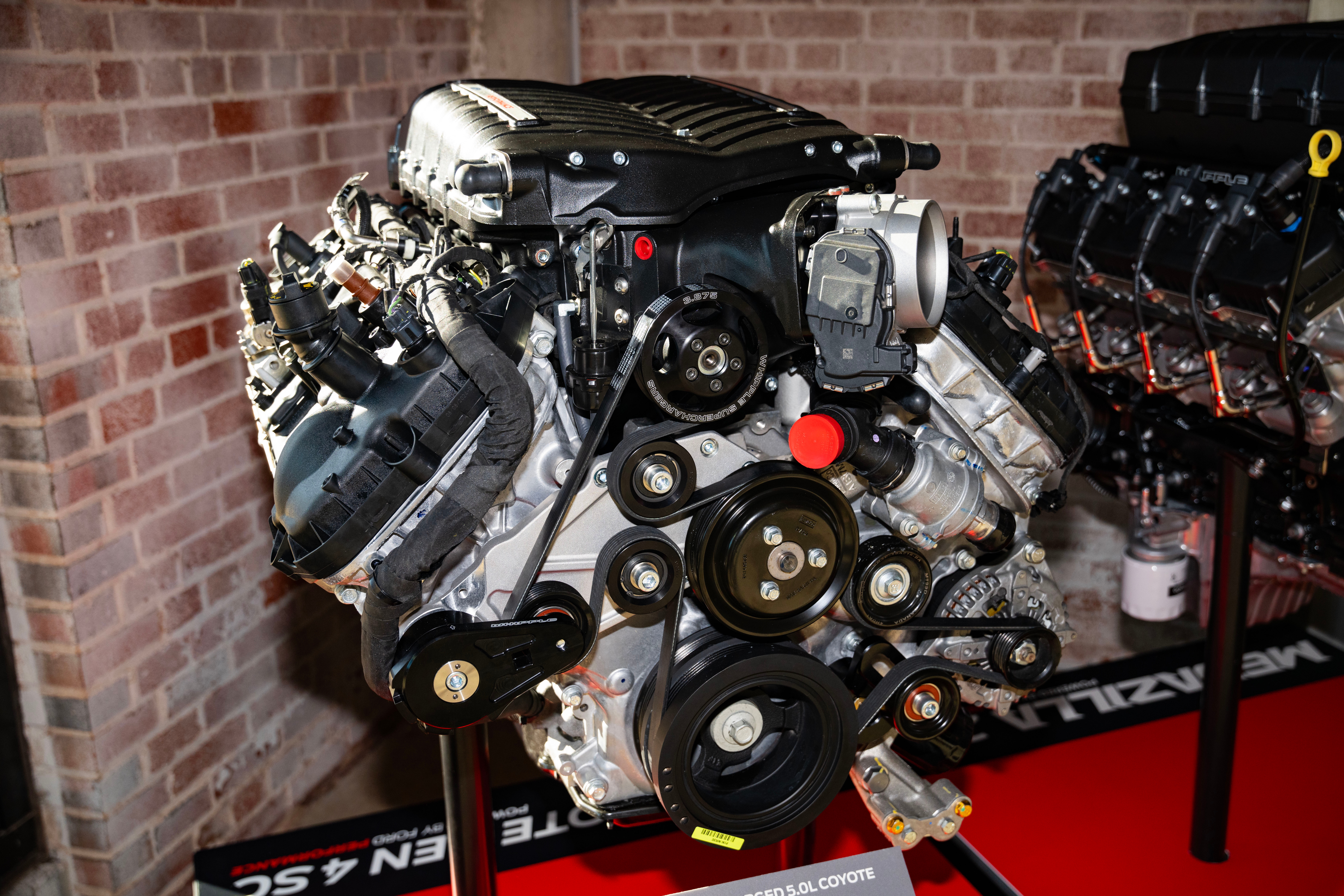 With 800+ horsepower and targeting 615 lb.-ft. of torque, the new supercharged 5.0-liter Coyote V8 engine is street-legal for vehicle enthusiasts. 